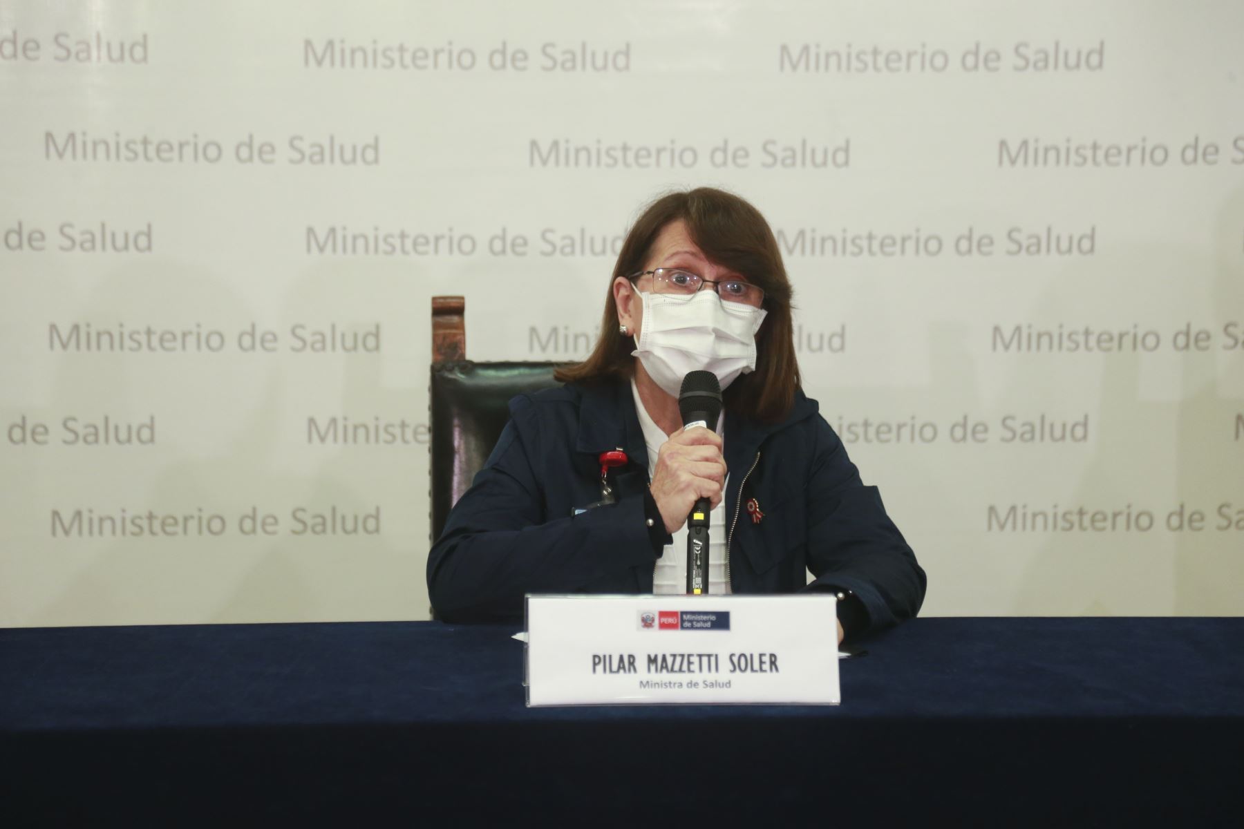 La ministra de Salud, Pilar Mazzetti, saludó la suspensión de los partidos restantes de la fecha 7 del campeonato. Foto: ANDINA/Difusión