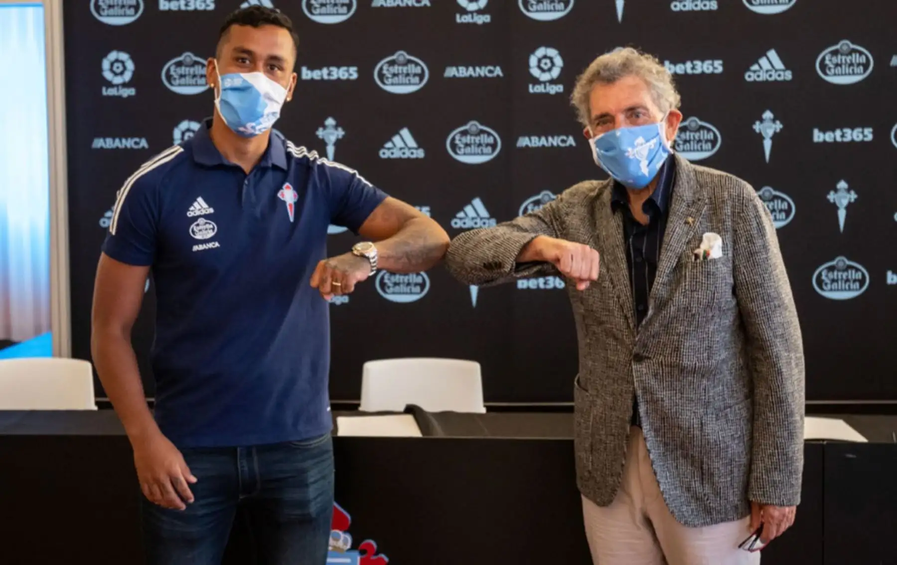 Renato Tapia fue presentado en su nuevo club, el Celta de Vigo de España. Foto: Twitter/ @RCCeltaEN