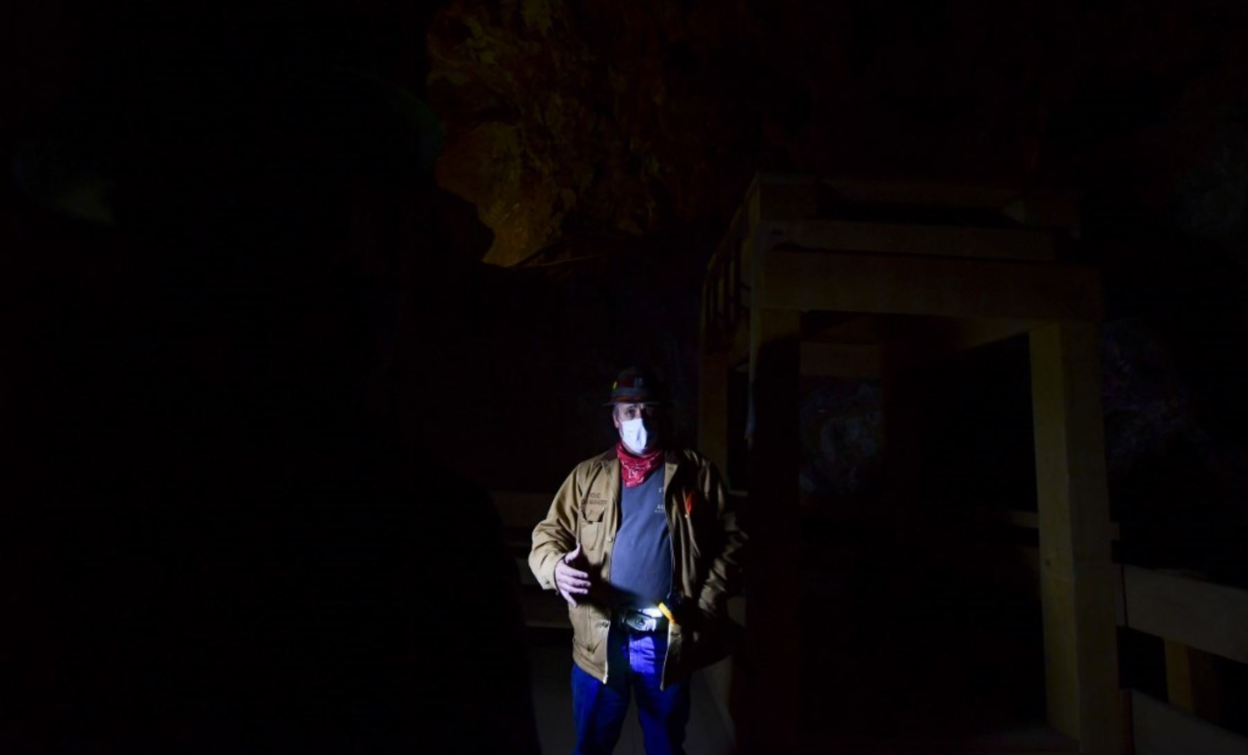 El minero Doug Graeme es visto en la mina Copper Queen en Bisbee, Arizona. Foto: AFP