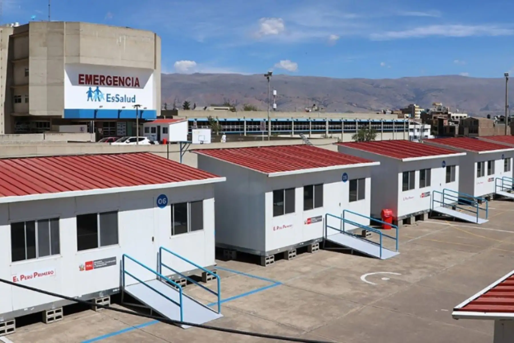 MVCS instala 387 módulos temporales en hospitales y penales del país. Foto: ANDINA/Difusión