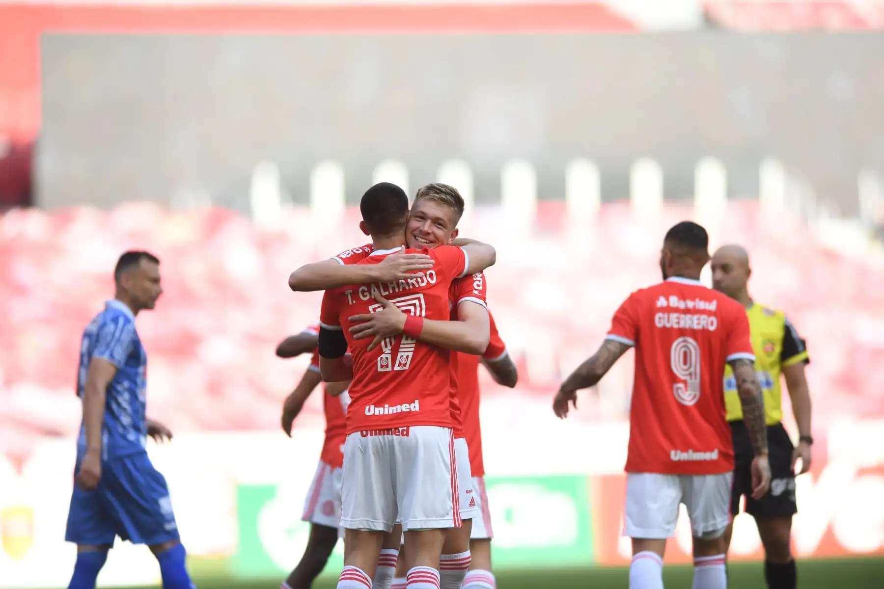 Guerrero también ha sido importante en la participación internacional con el cuadro de Porto Alegre. El atacante tiene tres conquistas en la Copa Libertadores. Foto: @SCInternacional