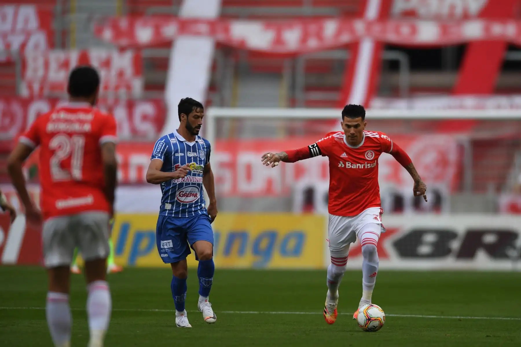 En el primer cuarto de hora ya goleaban por 3-0 al rival que juega en la tercera categoría del balompié brasileño. Foto: @SCInternacional