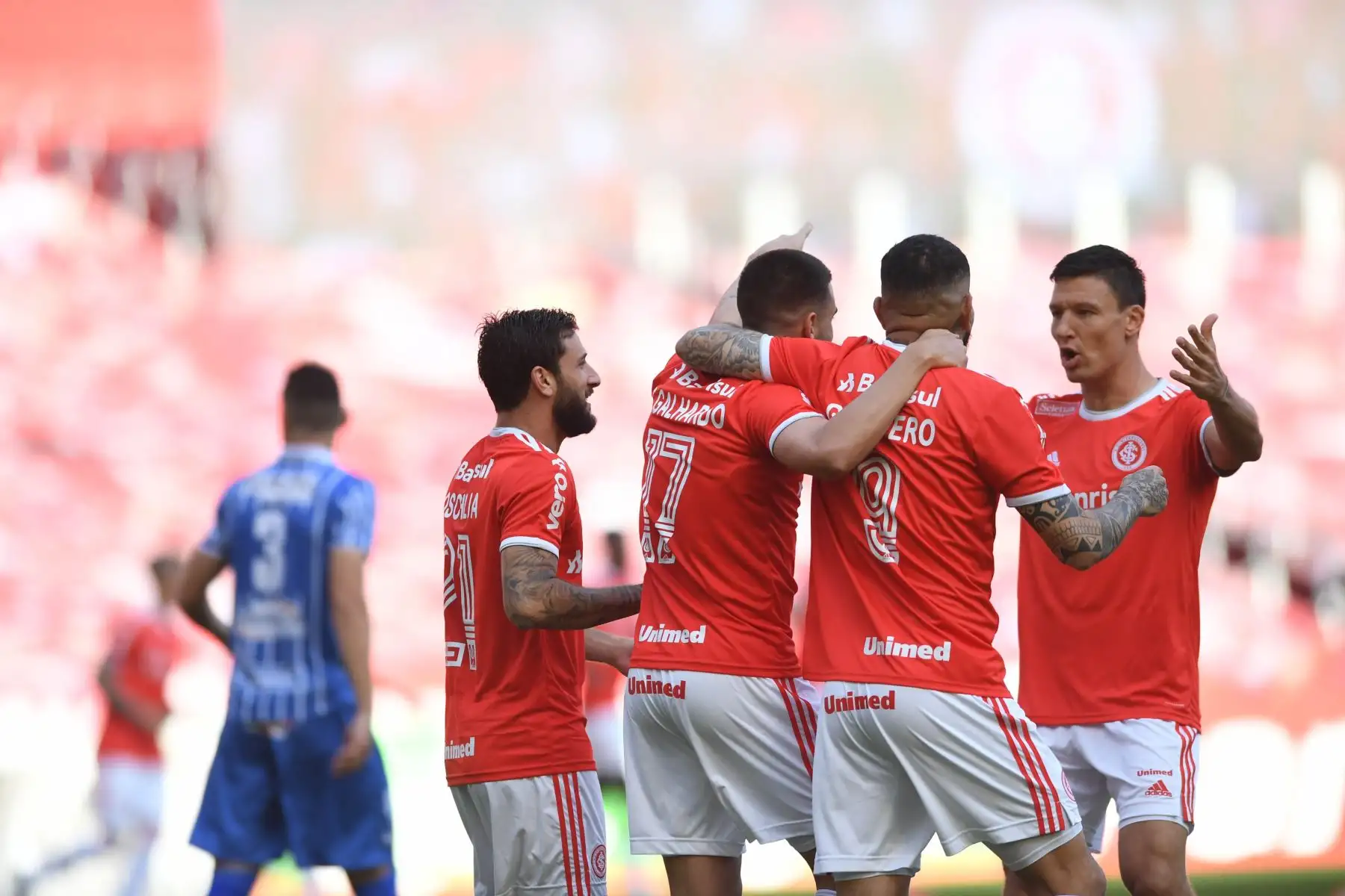 Internacional derrotó 4-0 a Esportivo de Bento por la semifinal del campeonato Gaúcho. Foto: @SCInternacional