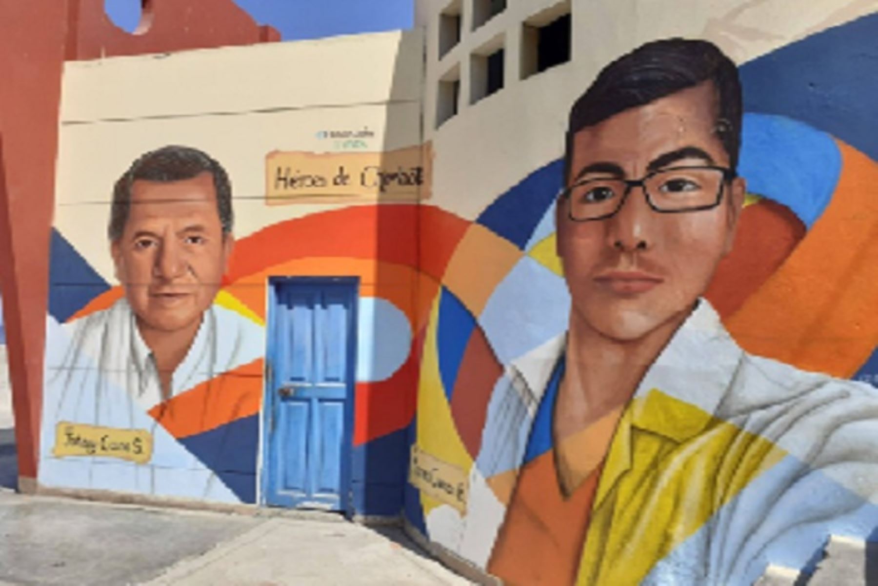 Chimbote: pintan murales con rostros de médicos fallecidos por covid-19