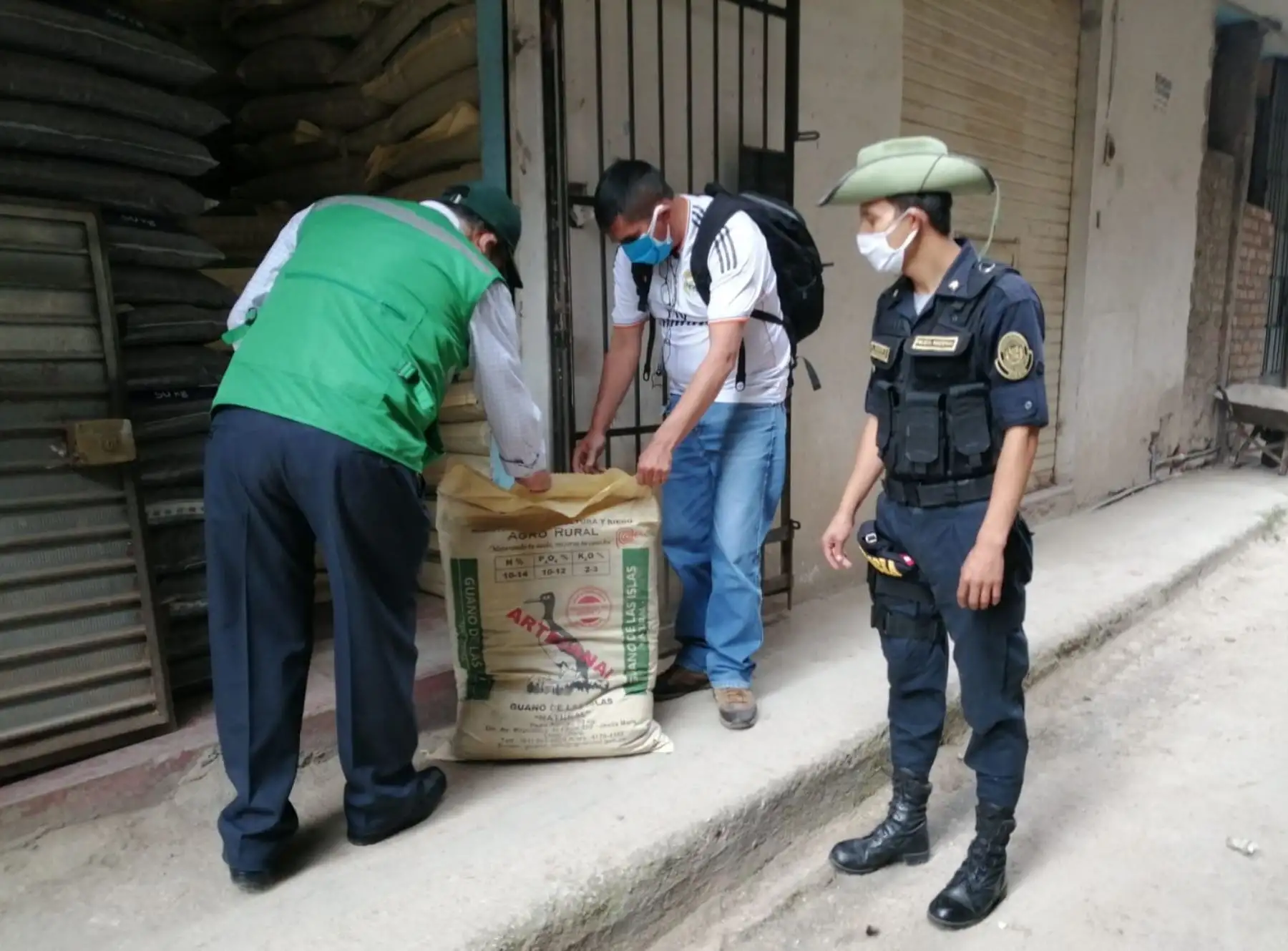Cajamarca ya suma más de 30 toneladas de abono de dudosa procedencia incautadas en lo que va del año.
