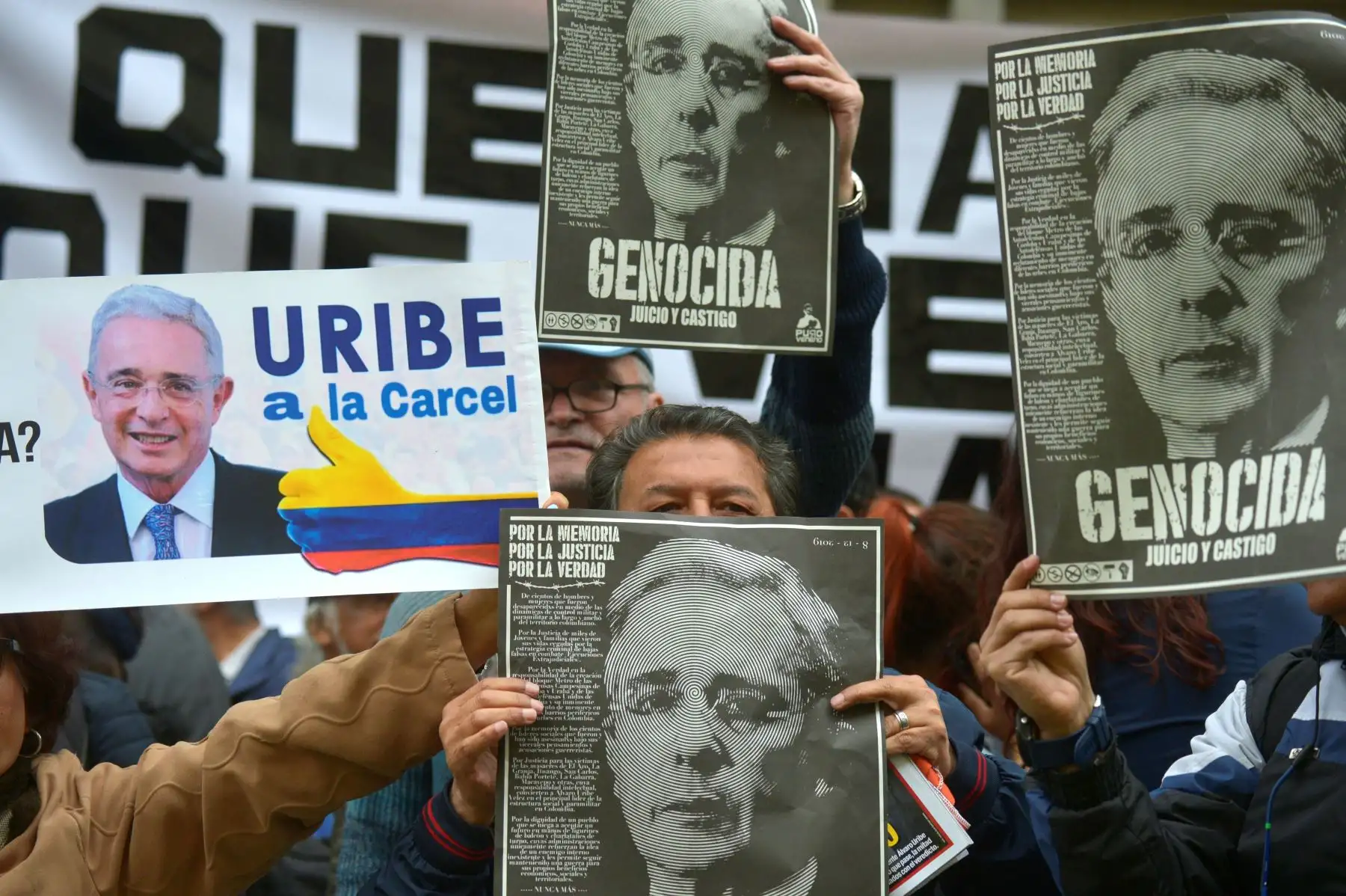 "La privación de mi libertad me causa profunda tristeza por mi señora, por mi familia y por los colombianos". Foto: AFP