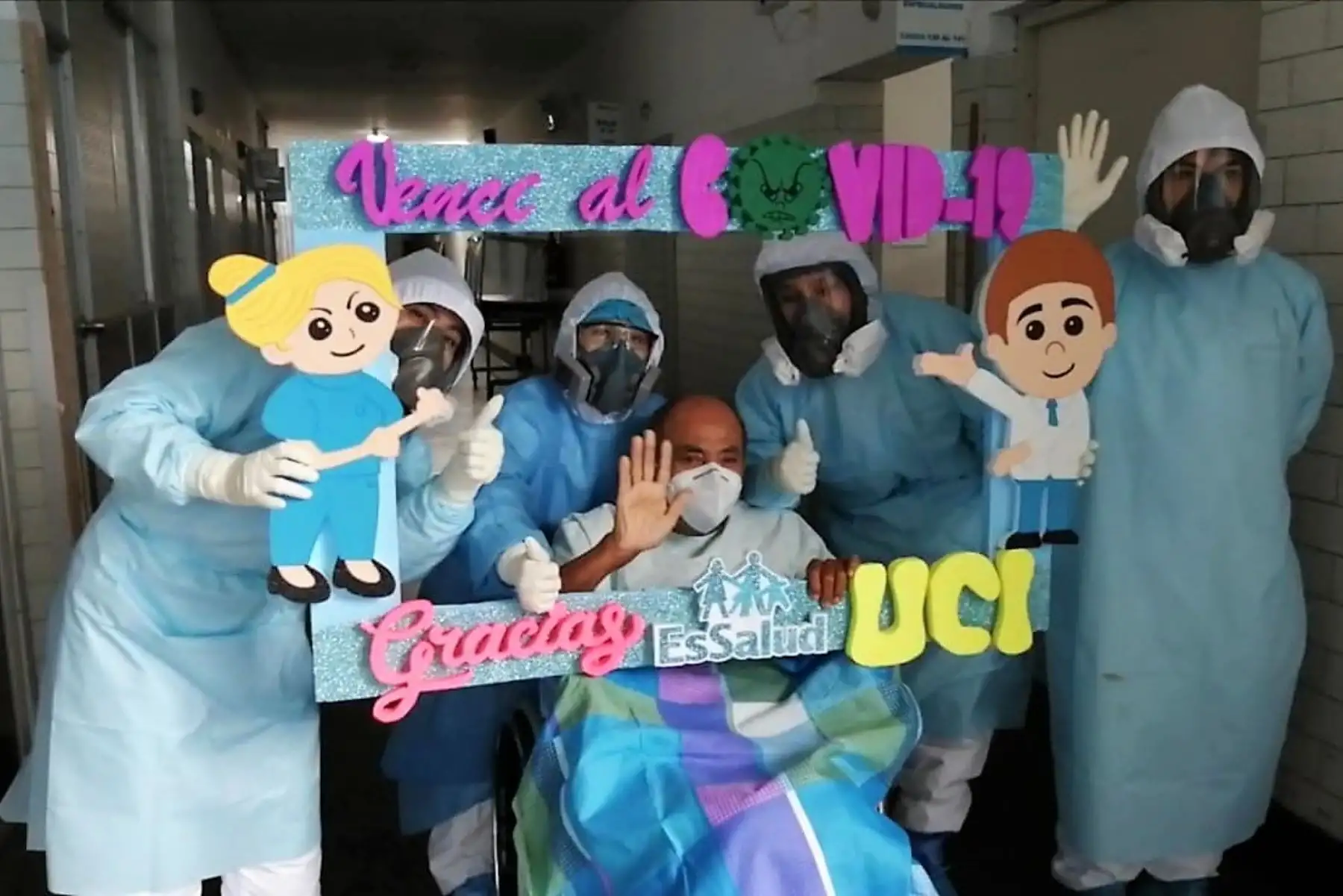 Pacientes de riesgo superan el covid-19 en hospitales La Caleta y EsSalud de Chimbote. ANDINA/Difusión