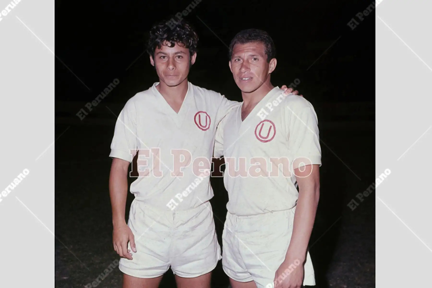 Roberto Chale y Luis Cruzado, figuras del mediocampo de Universitario de Deportes. Foto: Archivo Histórico de El Peruano