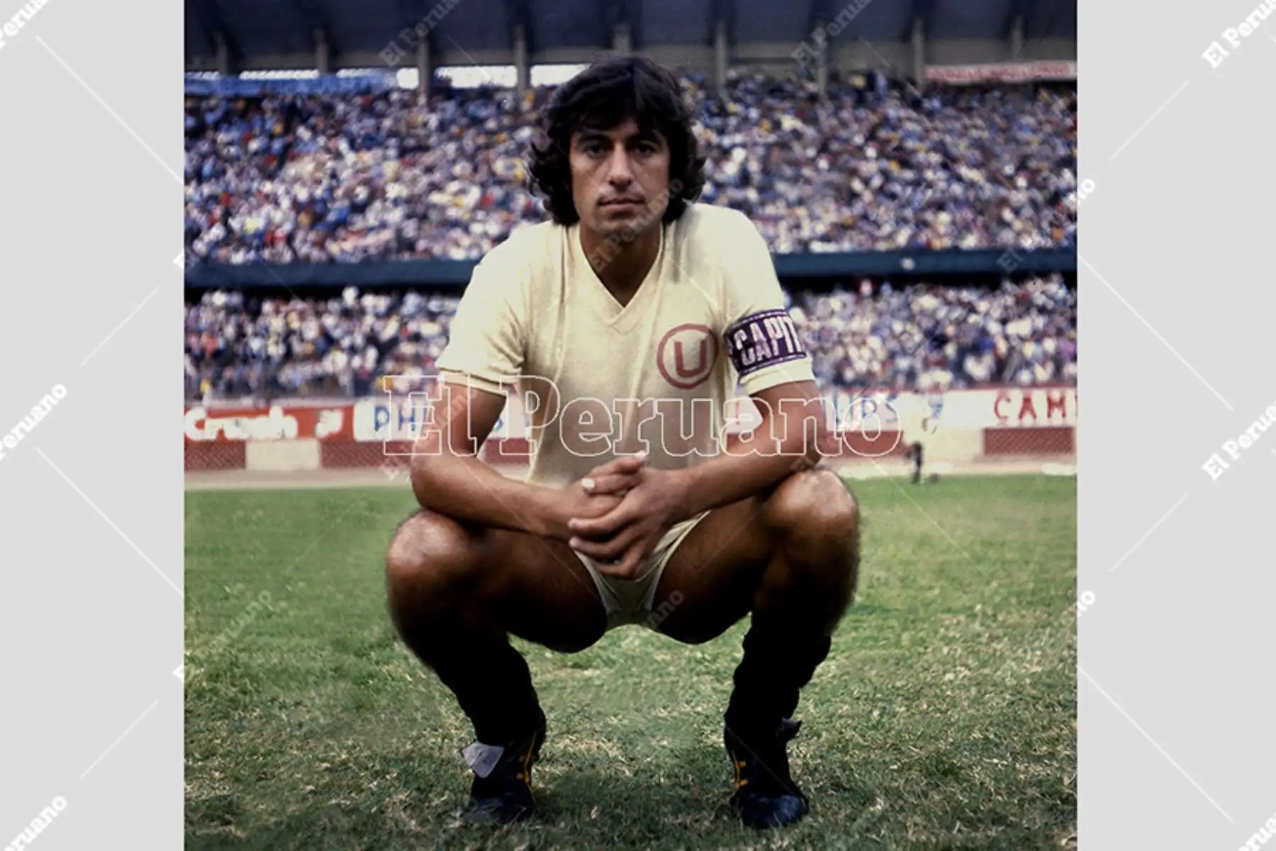Germán Leguía Drago, con la camiseta del club Universitario de Deportes. Foto: Archivo Histórico de El Peruano