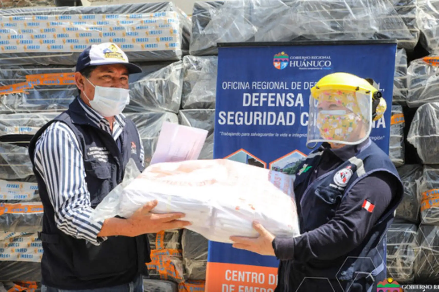 La Diresa Huánuco recibió ayuda humanitaria para fortalecer la lucha contra el covid-19. Foto: ANDINA/Difusión
