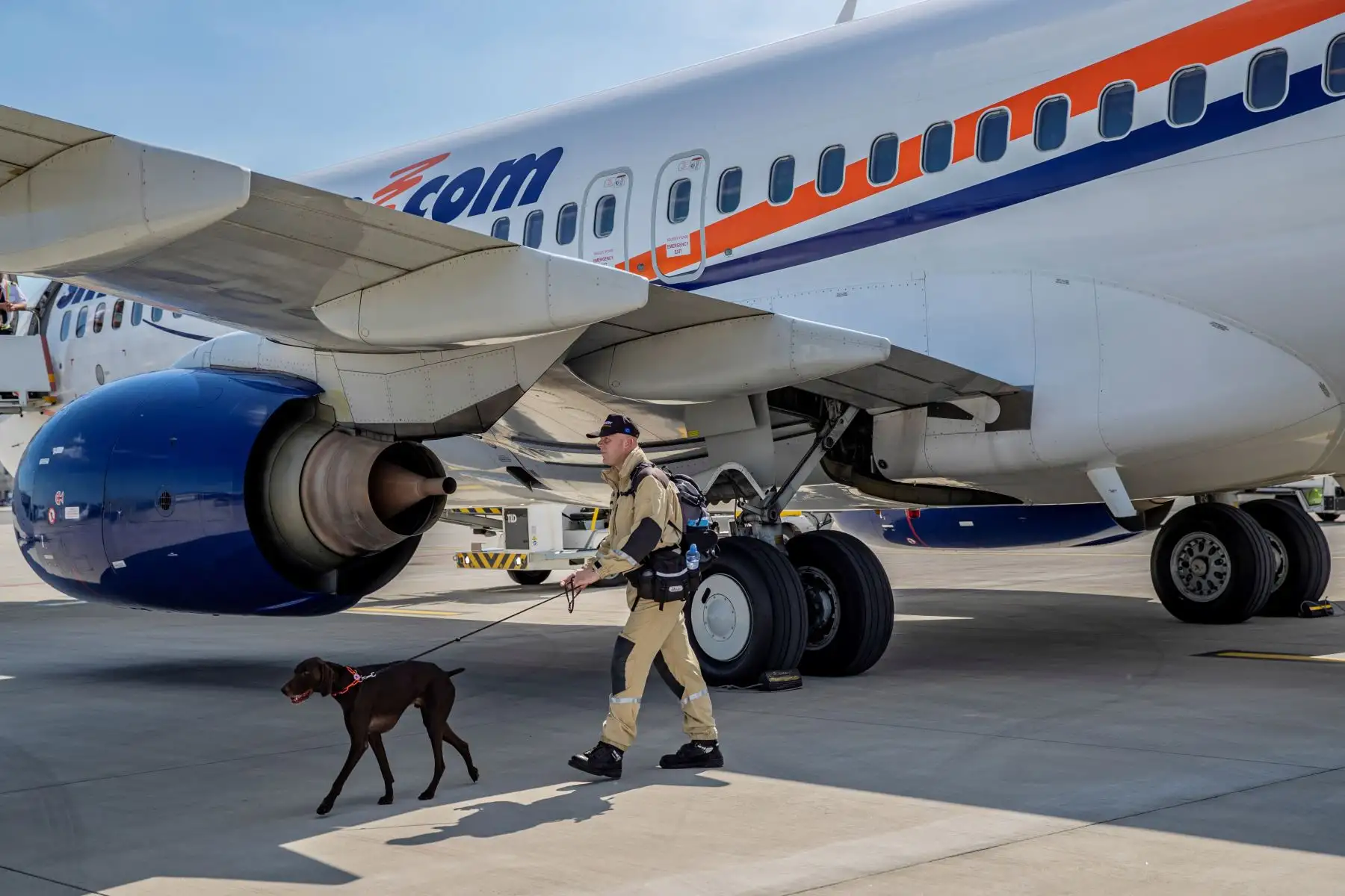 Personal de búsqueda y rescate urbano (USAR) de la República Checa viaja a  Beirut con 37 expertos en búsqueda y 5 perros para apoyar a en los rescates en Beirut tras la explosión que devastó nación de Oriente Medio.
Foto: EFE