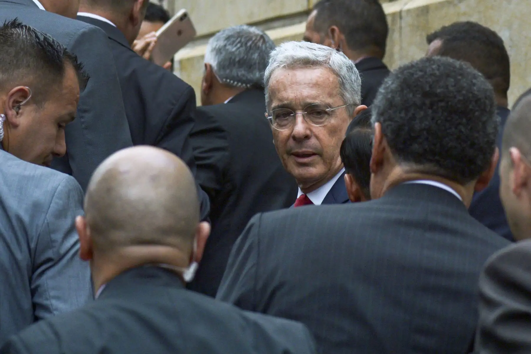 Expresidente colombiano Álvaro Uribe Vélez, en imagen de archivo (2019). Foto: AFP