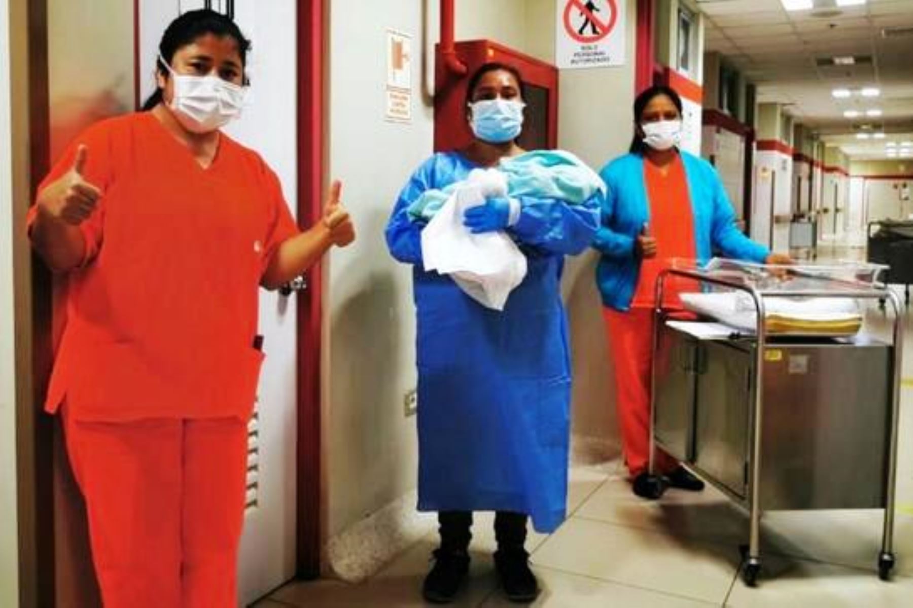 Hospital Villa El Salvador: nacen 842 bebés sanos de madres con covid-19. Foto: ANDINA/Difusión.