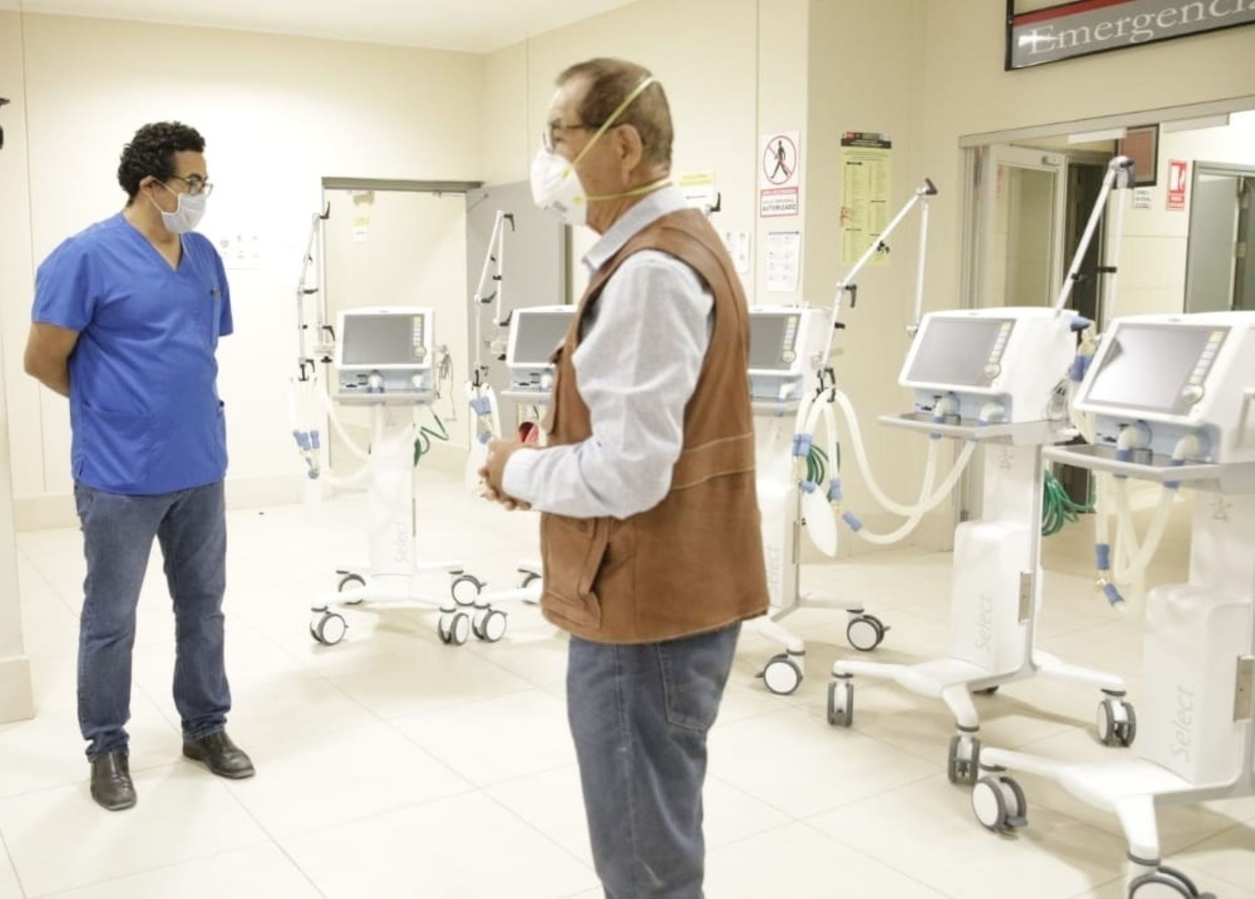 Gobierno Regional de San Martín entrega cinco ventiladores mecánicos al Hospital de Moyobamba para garantizar atención a pacientes graves afectados por el coronavirus (covid-19). ANDINA/Difusión
