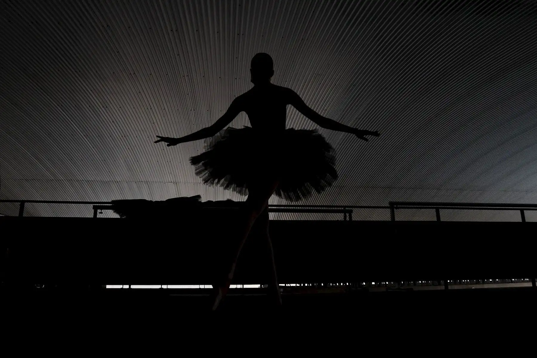 Bailarines del ballet Paraisópolis vuelven a clases después del encierro por el covid-19, con todas las medidas de seguridad en Sao Paulo (Brasil). El Ballet Paraisópolis fue fundado en 2012 por la bailarina Mónica Tarragó siendo un proyecto que ayuda a niños y jóvenes en la favela de Paraisópolis. 

Foto: EFE