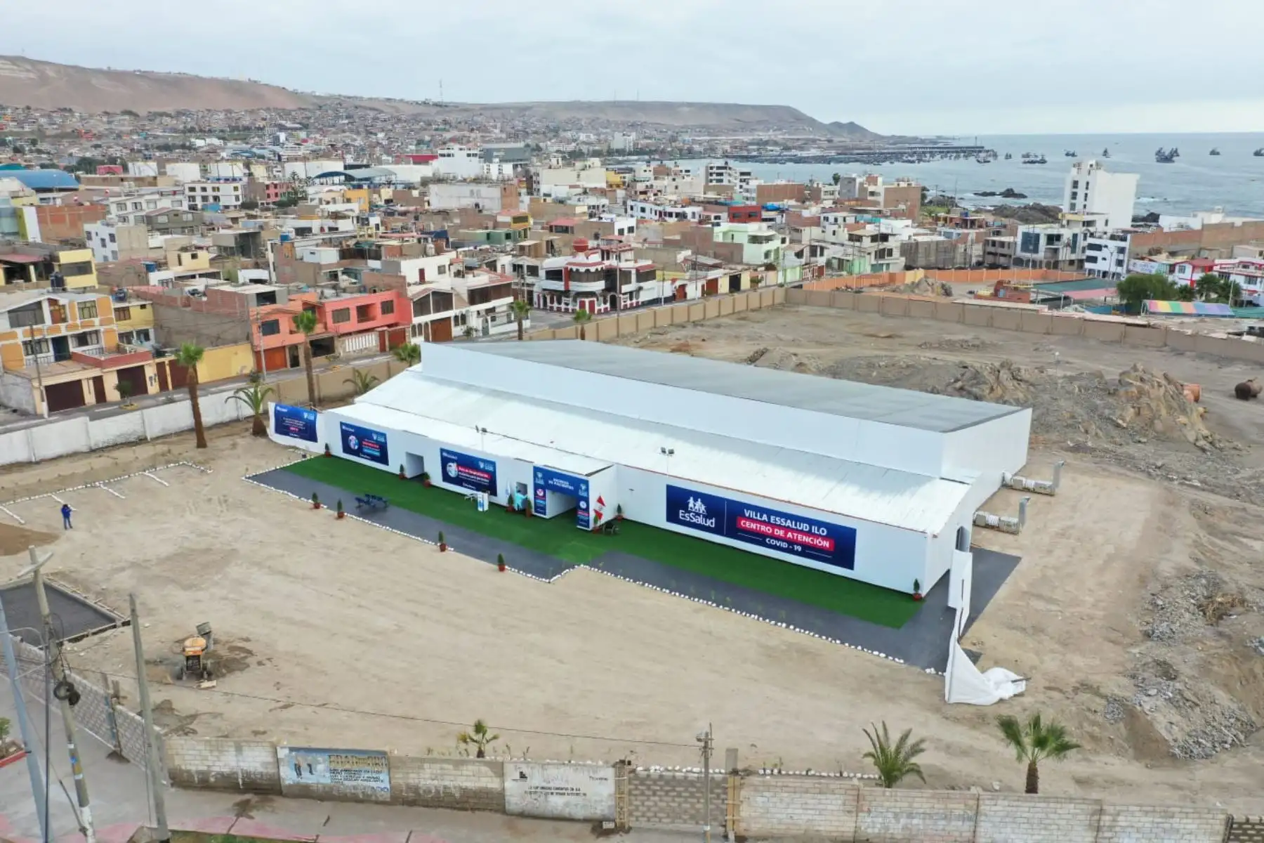 Villa Essalud Ilo fue implementado para ser un centro de atencion para pacientes con covid-19 en esa localidad. Foto: Essalud