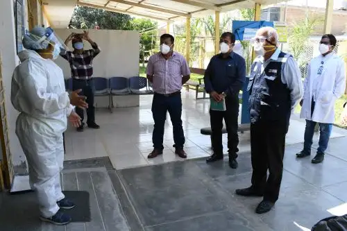 En Olmos, autoridades de la Gerencia Regional de Salud de Lambayeque, EsSalud y el municipio distrital acordaron reforzar la atención en los centros de salud para pacientes covid-19. Foto: ANDINA/Difusión