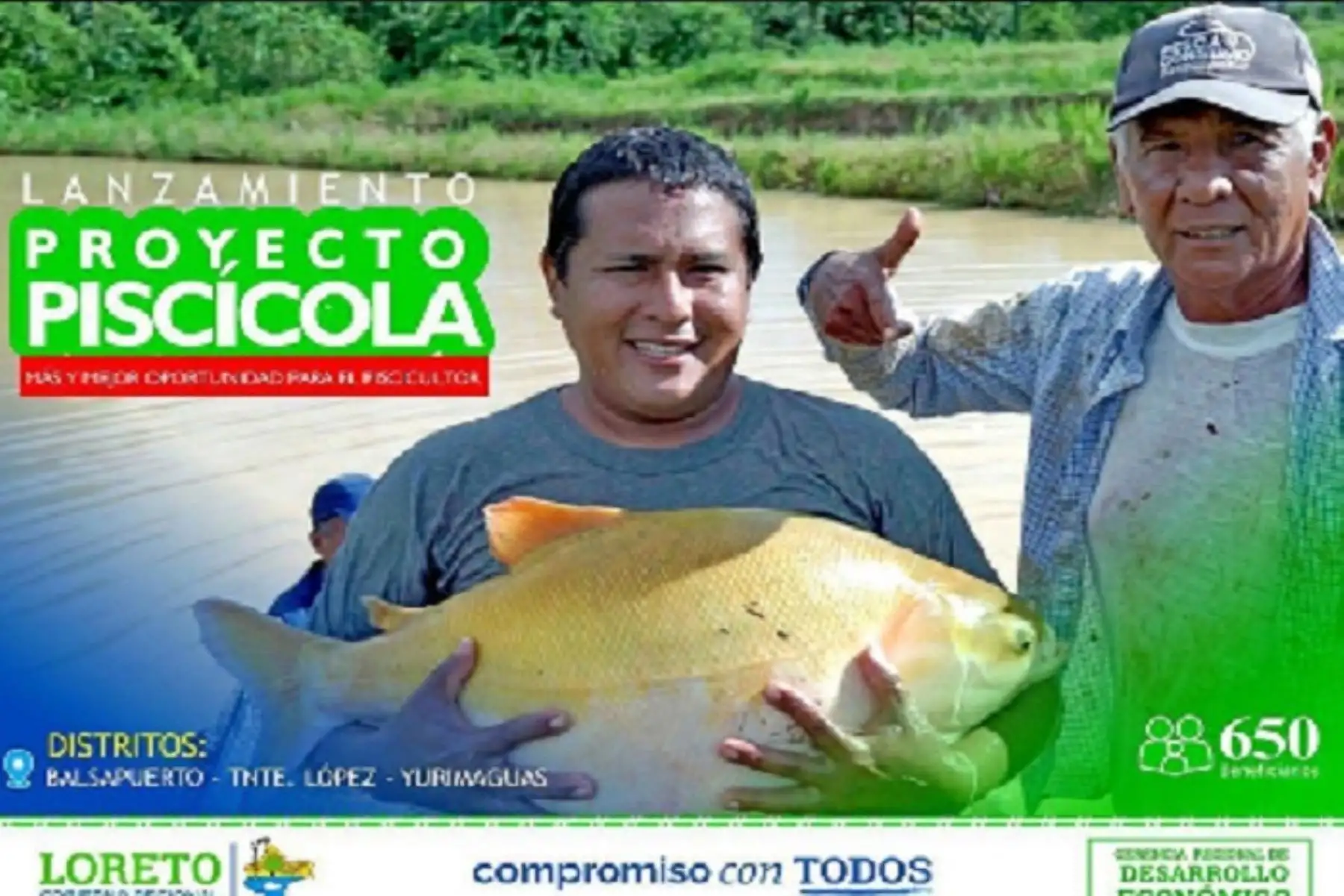 Loreto impulsa proyectos ganadero y piscícola que generarán 1,100 puesto de trabajo
