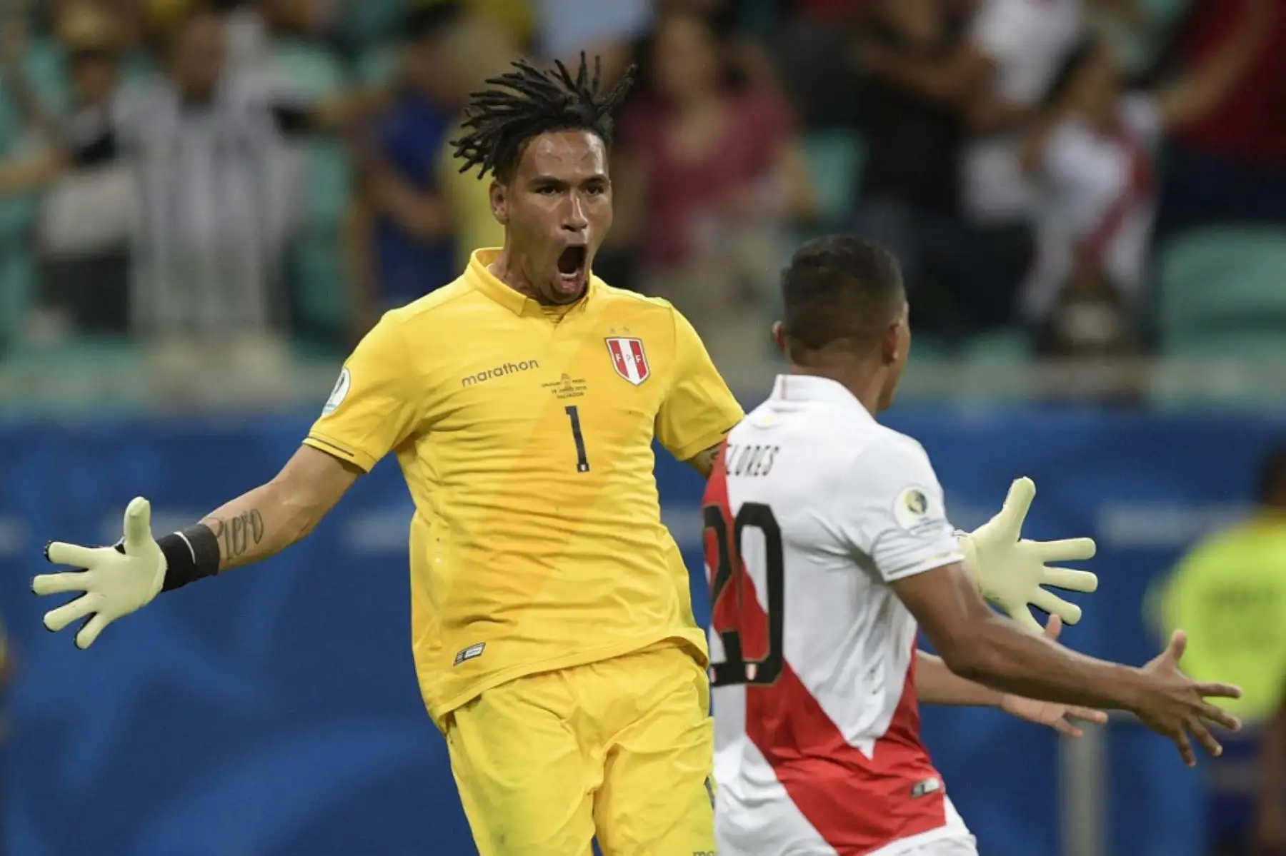 Arquero Pedro Gallese. 
Foto: AFP