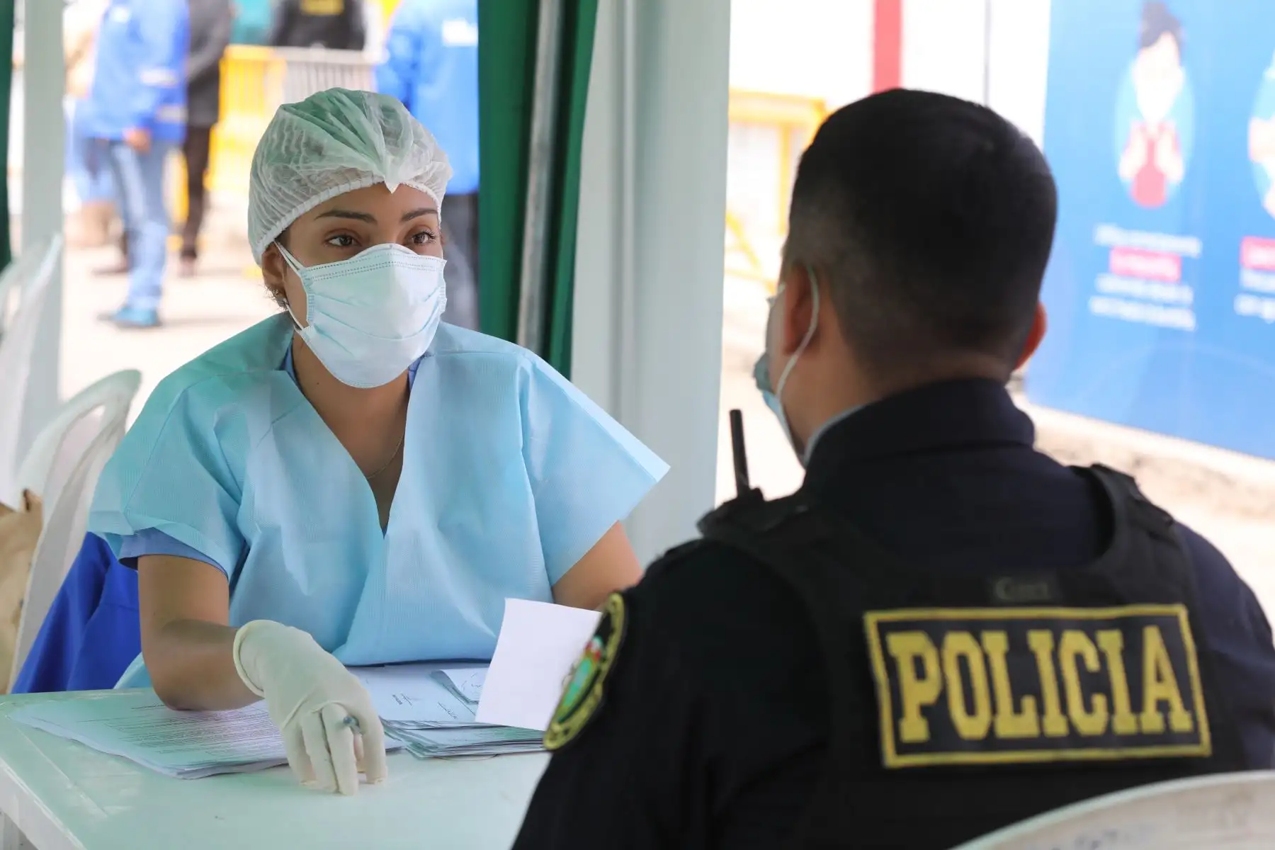 Essalud realizó descarte gratuito de Covid-19 a 500 personas en Villa María del Triunfo.
Foto: Essalud