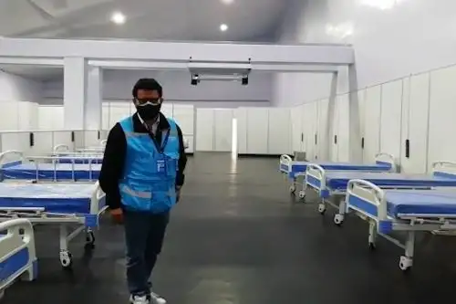 Ambientes de la Villa EsSalud Huánuco para pacientes leves y moderados de covid-19. ANDINA/Difusión