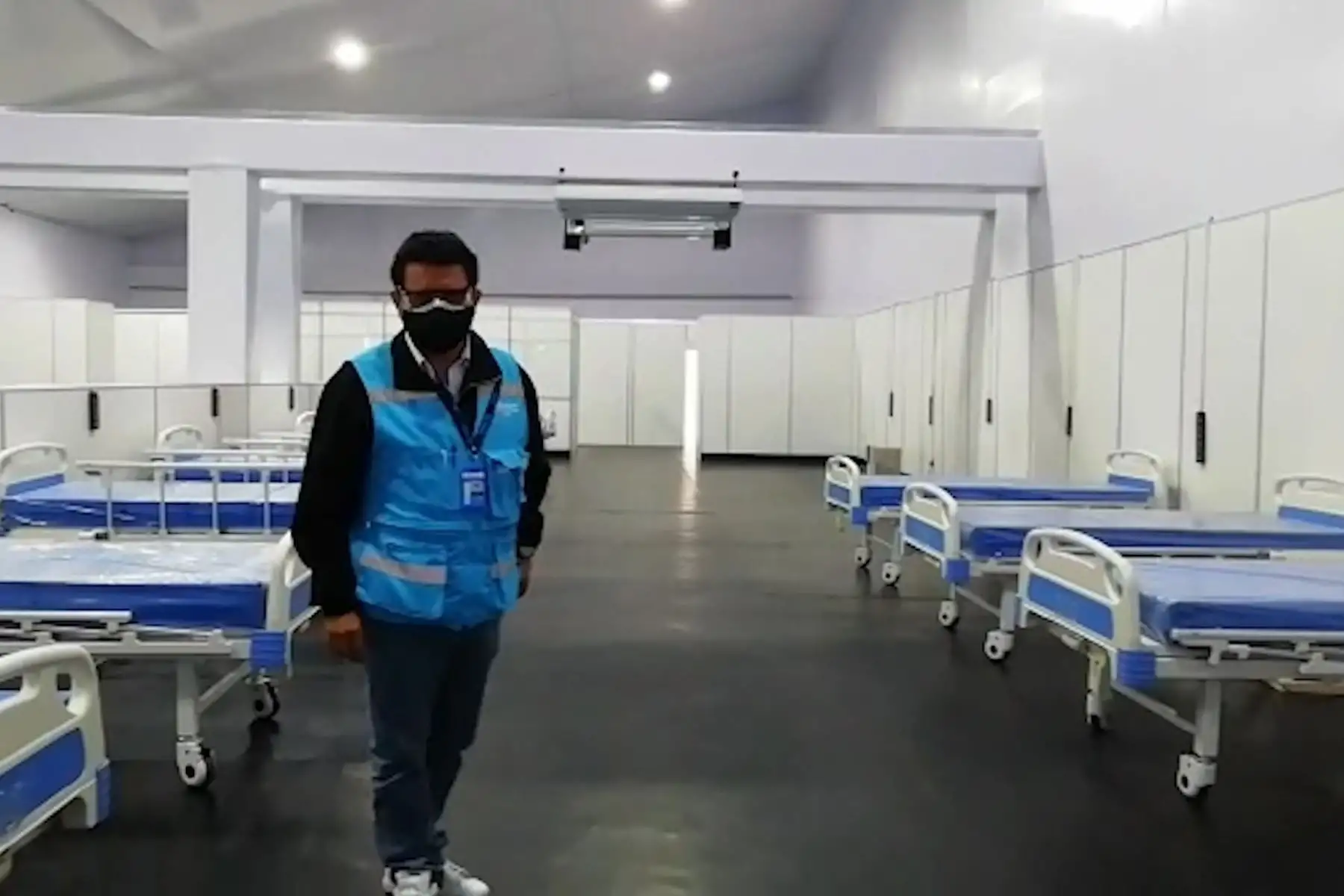 Ambientes de la Villa EsSalud Huánuco para pacientes leves y moderados de covid-19. ANDINA/Difusión