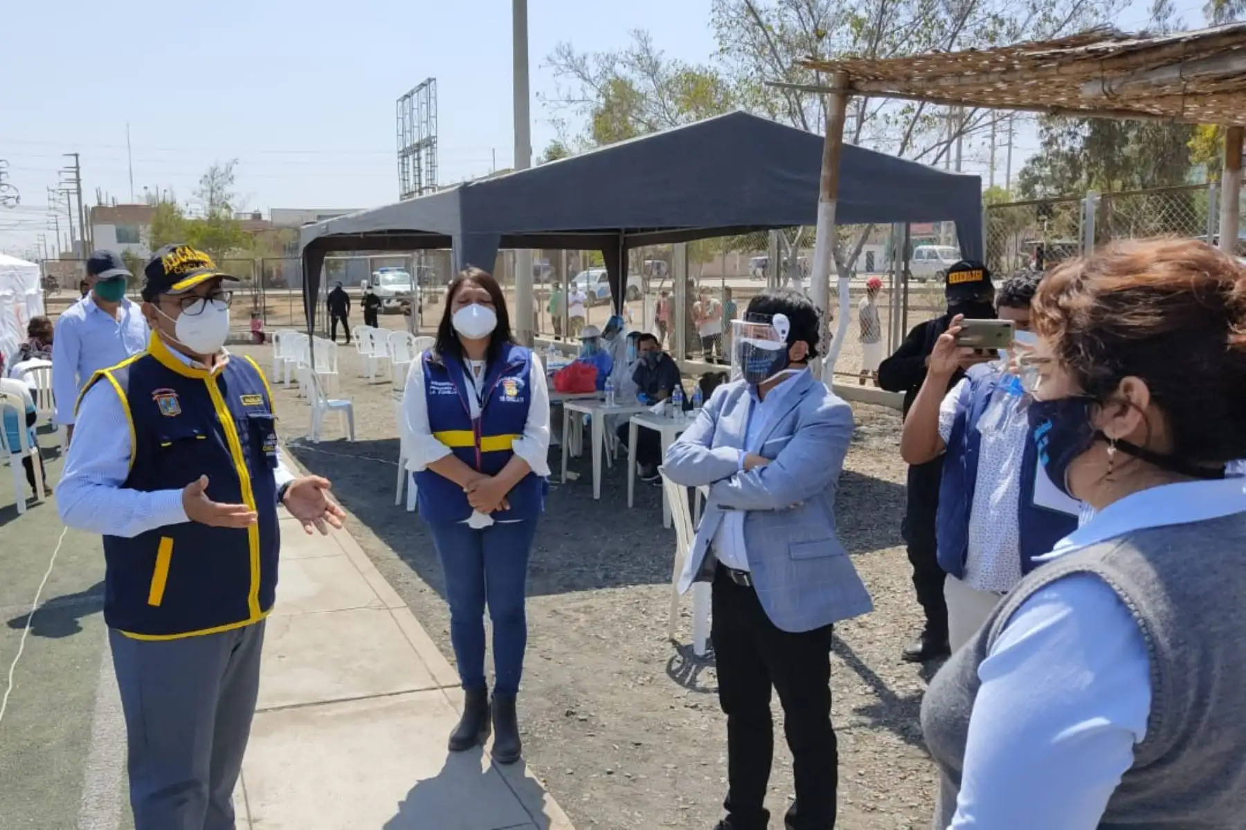 Autoridades hicieron el reconocimiento de los lugares donde se mejorarán los caminos vecinales de la provincia de Chiclayo. Foto: ANDINA/Difusión