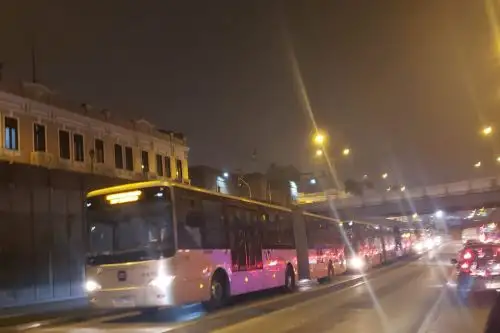 El accidente afectó la circulación de las unidades que se trasladaban en el sentido de norte a sur, informó Protransporte. Foto: ANDINA/Difusión