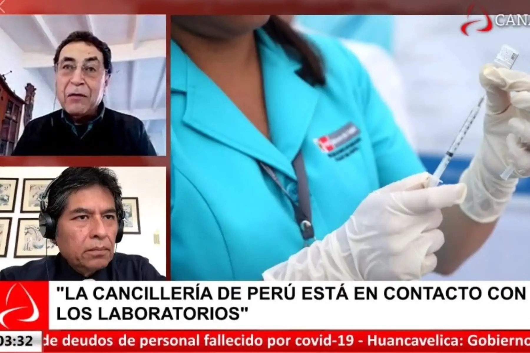 Médico epidemiólogo Raúl Montesano, asesor de Inmunizaciones de la Organización Panamericana de la Salud (OPS), en Andina al Día.