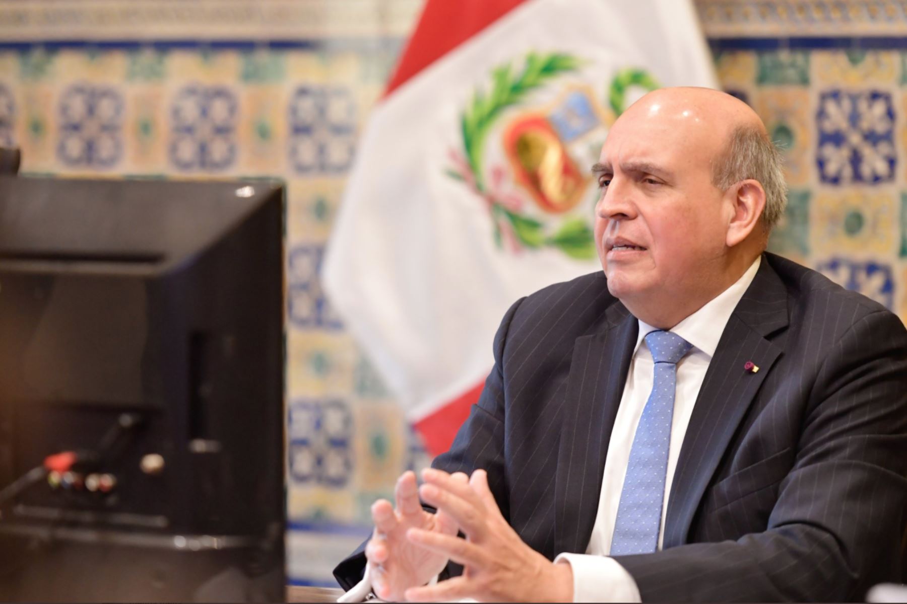 Peruvian Foreign Affairs Minister Mario Lopez. Photo: ANDINA/MRE