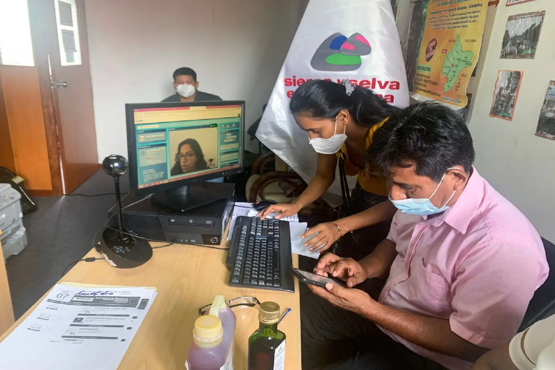 Sierra y Selva Exportadora en reunión de negocios virtual Foto: Sierra y Selva Exportadora