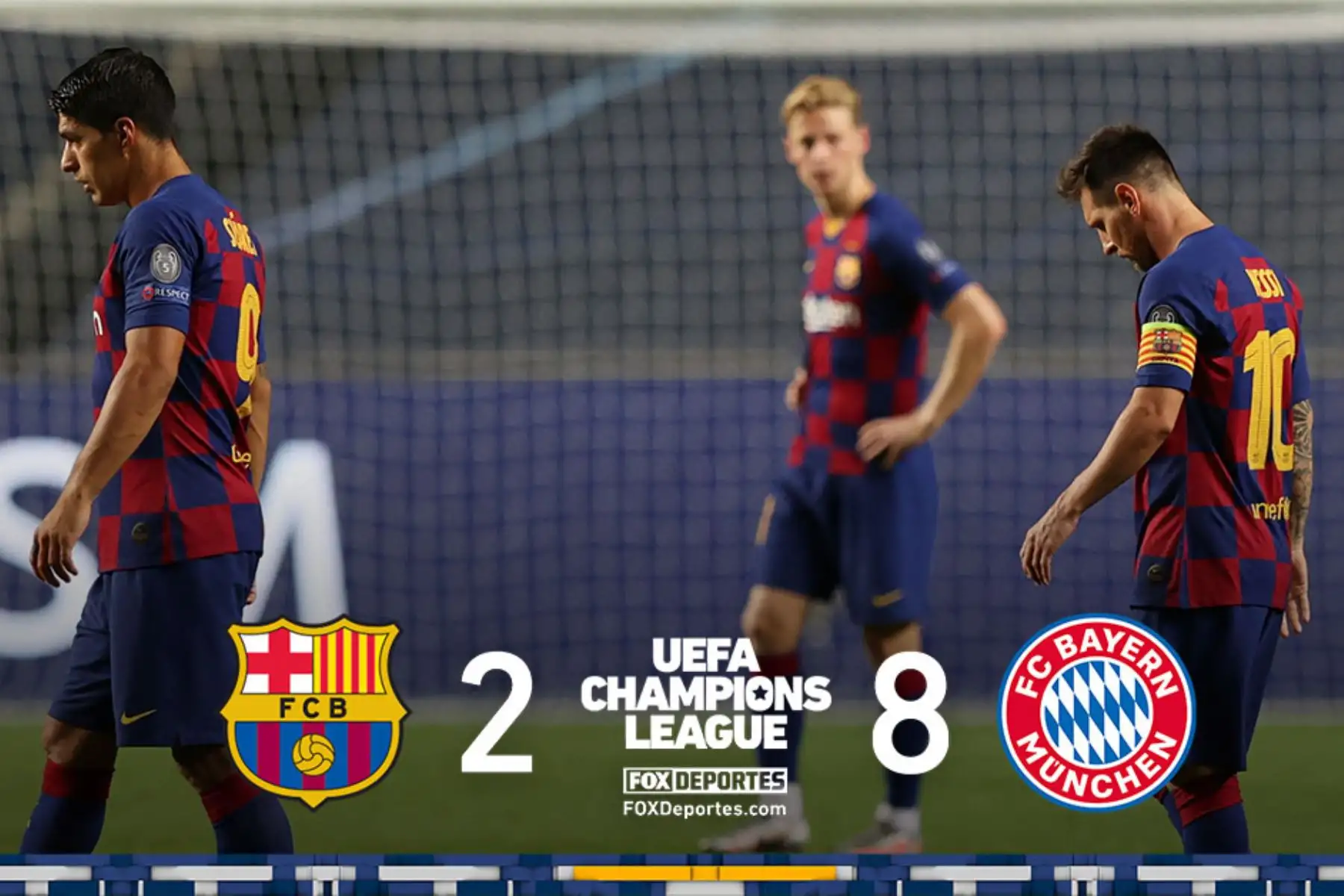 Portada de Fox Deportes que informa sobre el triunfo histórico del Bayern Munich quien ganó 8 a 2 al Barcelona en el partido de cuartos de final de la UEFA Champions League.
Foto: ANDINA/Difusión