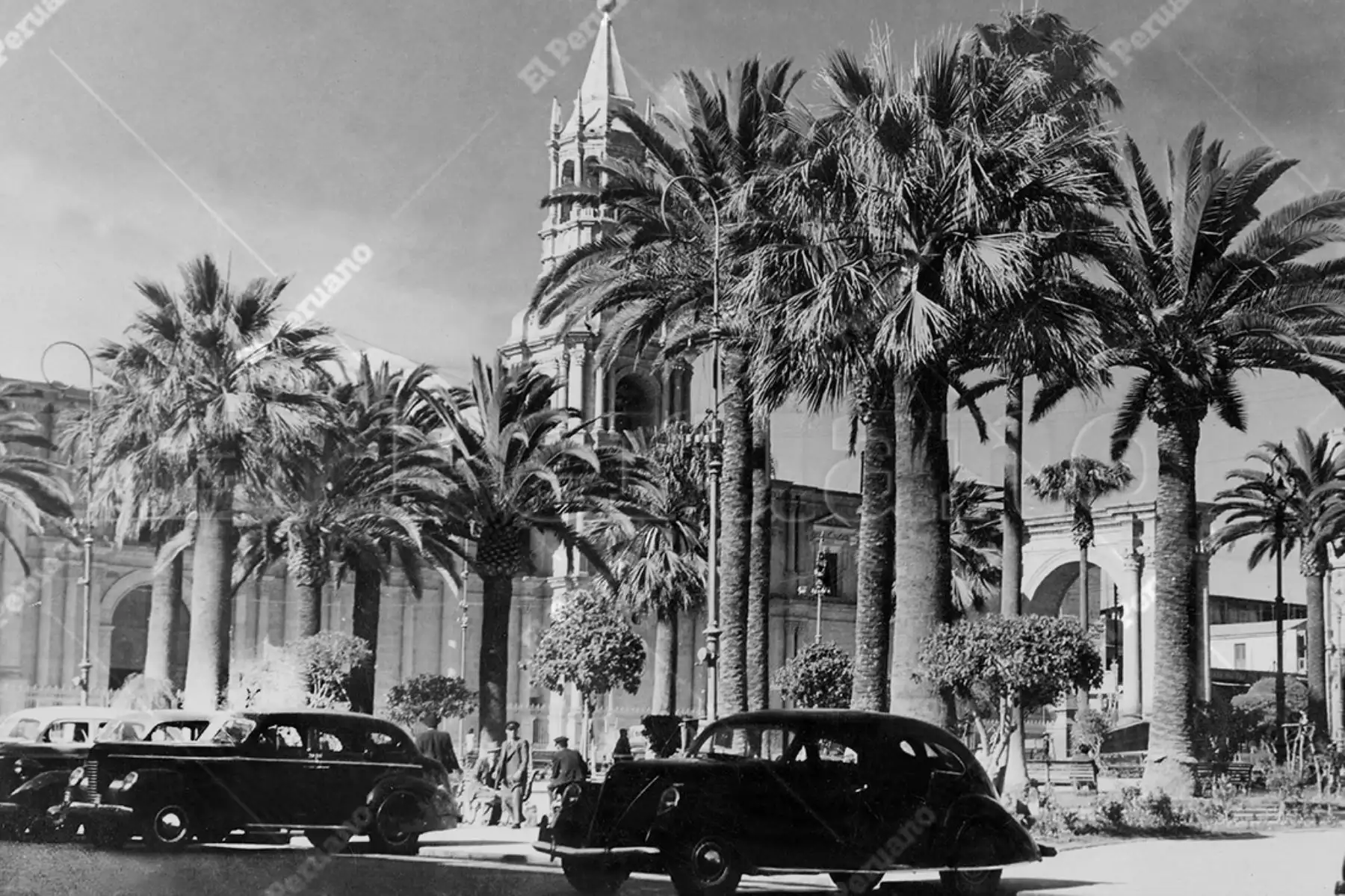 Arequipa, 1940. Plaza de Armas de Arequipa. Foto: Archivo Histórico de El Peruano