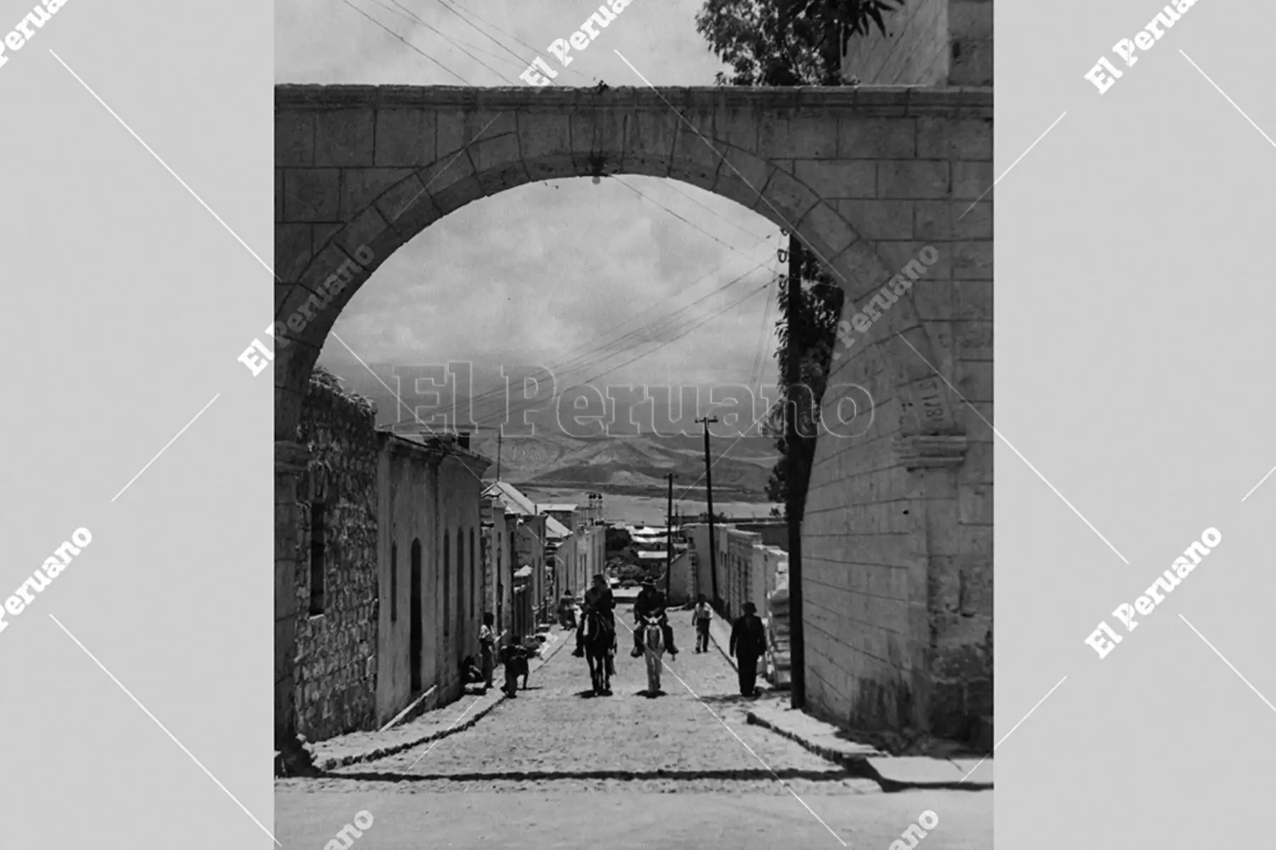 Arequipa, 1951. Calles de Cayma. Foto: Archivo Histórico de El Peruano