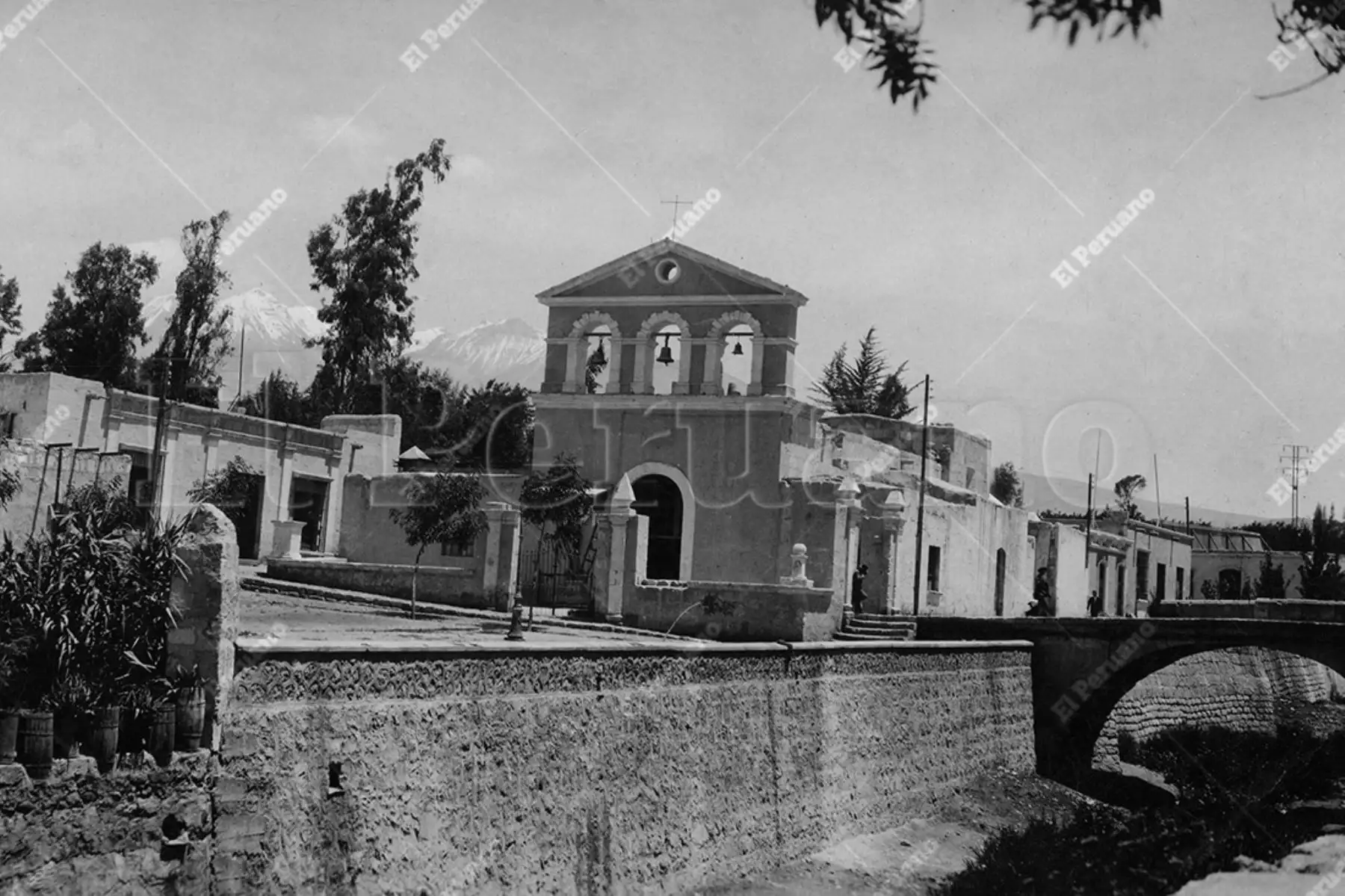 Arequipa, 1940. Iglesia de San Lázaro. Foto: Archivo Histórico de El Peruano