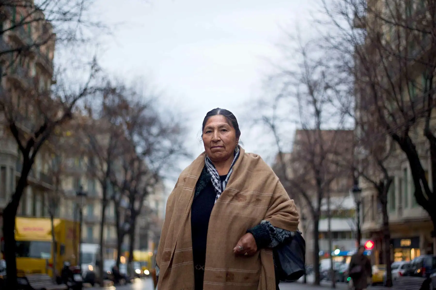 Fotografía de archivo fechada el 17 de enero de 2012 que muestra a Esther Morales, hermana de Evo Morales, durante una entrevista con Efe en Barcelona (España). Foto: EFE