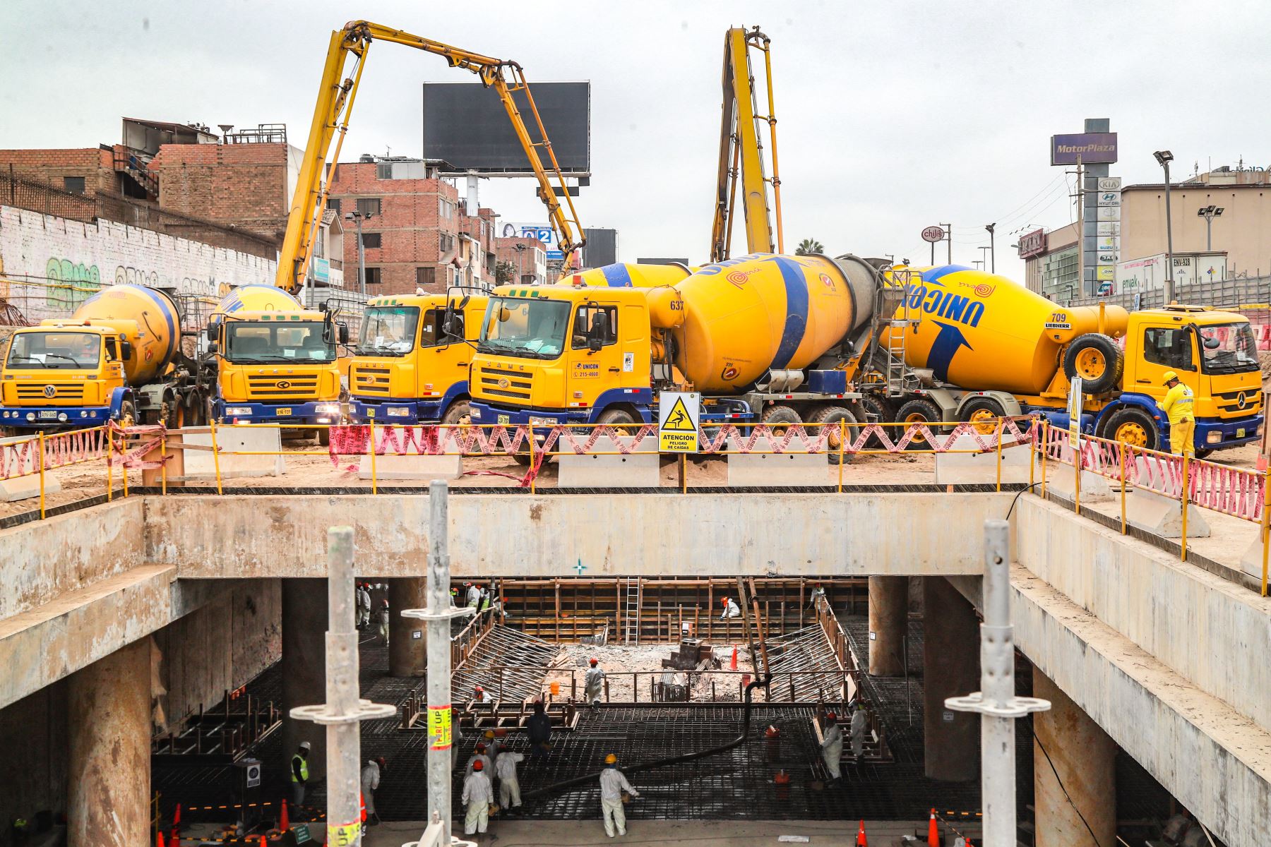 La Estación Insurgentes, ubicada en el Callao, es una de las 27 que tendrá la Línea 2 del Metro de Lima. Desde este lugar se empezará a trabajar la tuneladora diseñada para perforar en terrenos con bolsones de agua subterránea. Foto: ANDINA/ MTC