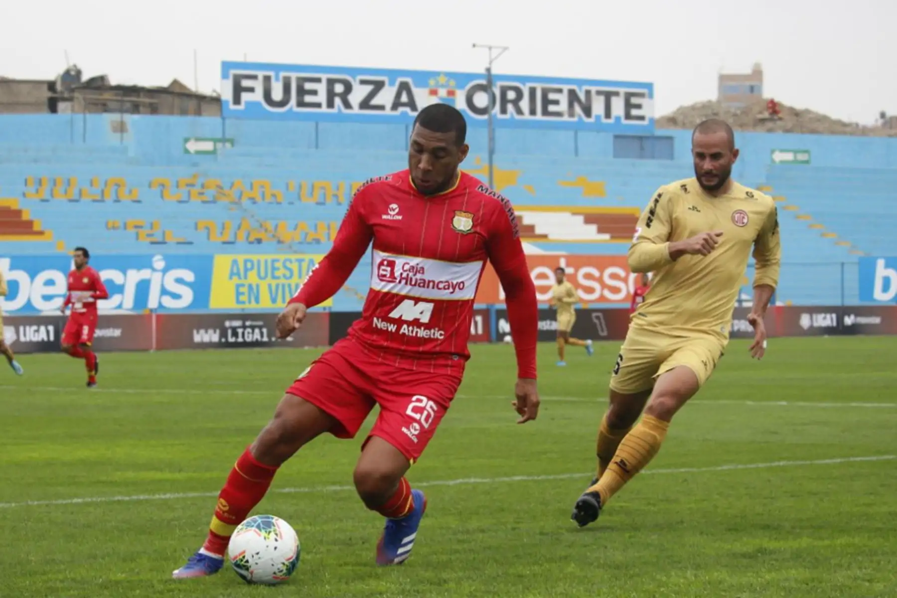 Sport Huancayo y club UTC se enfrentan por la liga 1 del Torneo Apertura 2020 en el estadio Alberto Gallardo de Lima Perú. 
Foto: @LigaFutProf