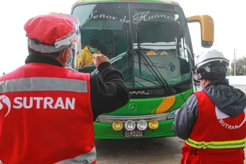 la Superintendencia de Transporte Terrestre de Personas, Carga y Mercancías (Sutran) reforzará sus acciones de fiscalización en todas las vías nacionales y terminales terrestres, durante la cuarentena que tendrá vigencia del 31 de enero hasta el 14 de febrero. Foto:  ANDINA/difusión.