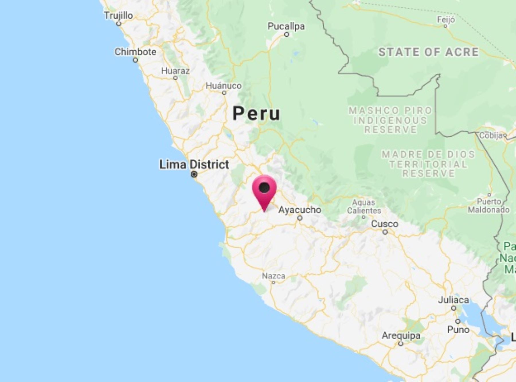 Un sismo de magnitud 4.5 remeció esta tarde la provincia de Casgtrovirreyna, en Huancavelica.