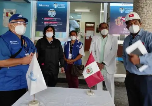 Inician la instalación del hospital modular de Talara que atenderá a pacientes covid-19 de dicha provincia ubicada en Piura. ANDINA/Difusión