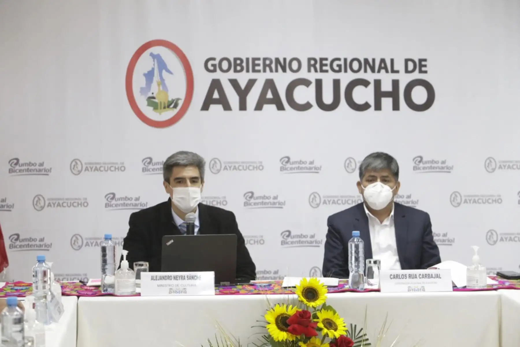 Ministro de Cultura viaja, Alejandro Neyra, viaja a Ayacucho para evaluar situación de la pandemia por coronavorus. Foto: ANDINA/Ministerio de Cultura
