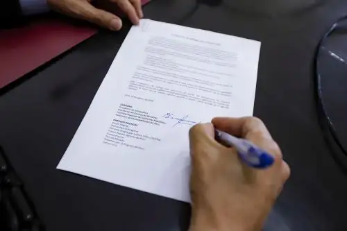 President Vizcarra signs a Dialogue Commitment under the Peru Pact. Photo: Andina/Presidency of the Republic