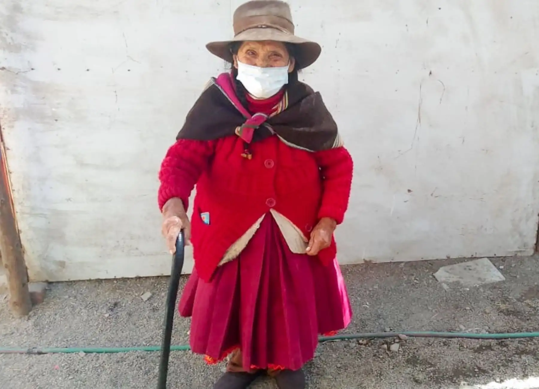 Nicolasa Huamaní Uscata es una de las usuarias de Pensión 65 que supera los 100 años de edad, resaltó el citado programa social.