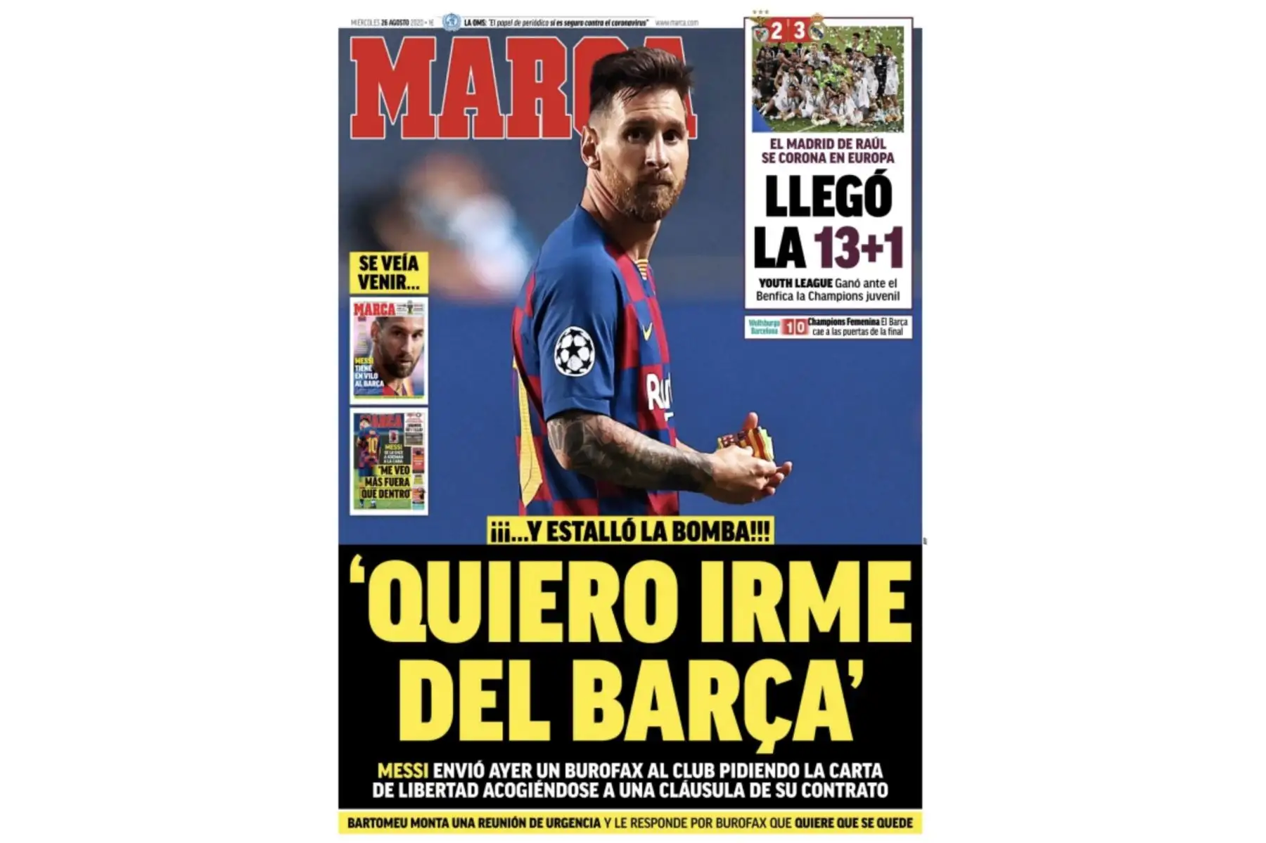 "Y estalló la bomba: 