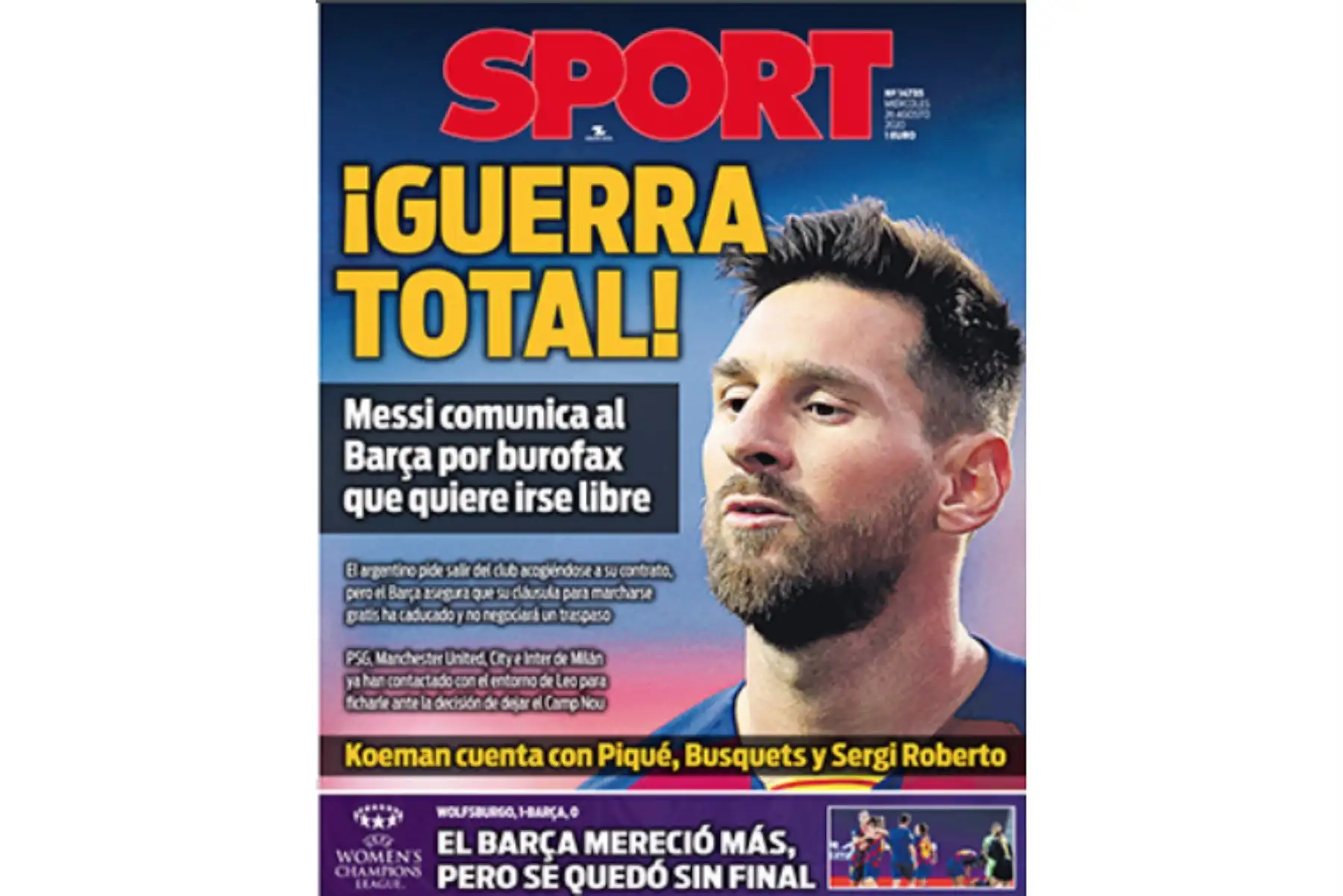 Messi: "Su decisión de irse es irreversible