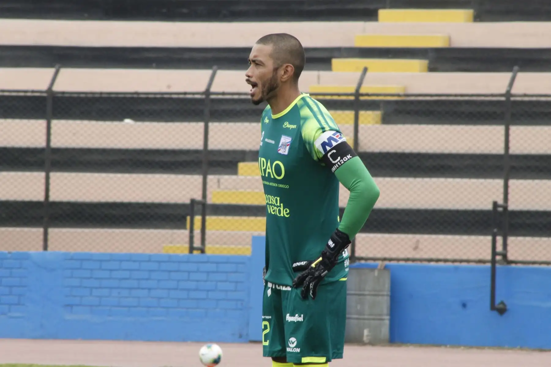 Manuel Heredia, portero del Club Carlos A. Mannucci por la octava fecha de la Liga 1. Foto: Liga 1 de Fútbol Profesional