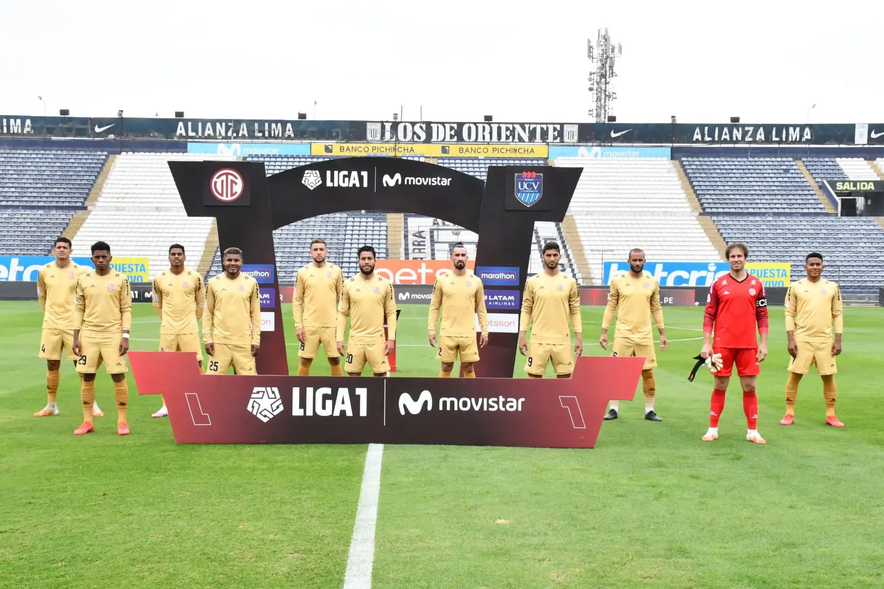 Equipo Club UTC  que enfrenta al club UCV por la fecha 8 de la Liga 1 Movistar que se disputa en el Estadio Alejandro Villanueva.
Foto: ANDINA/Liga 1 Movistar