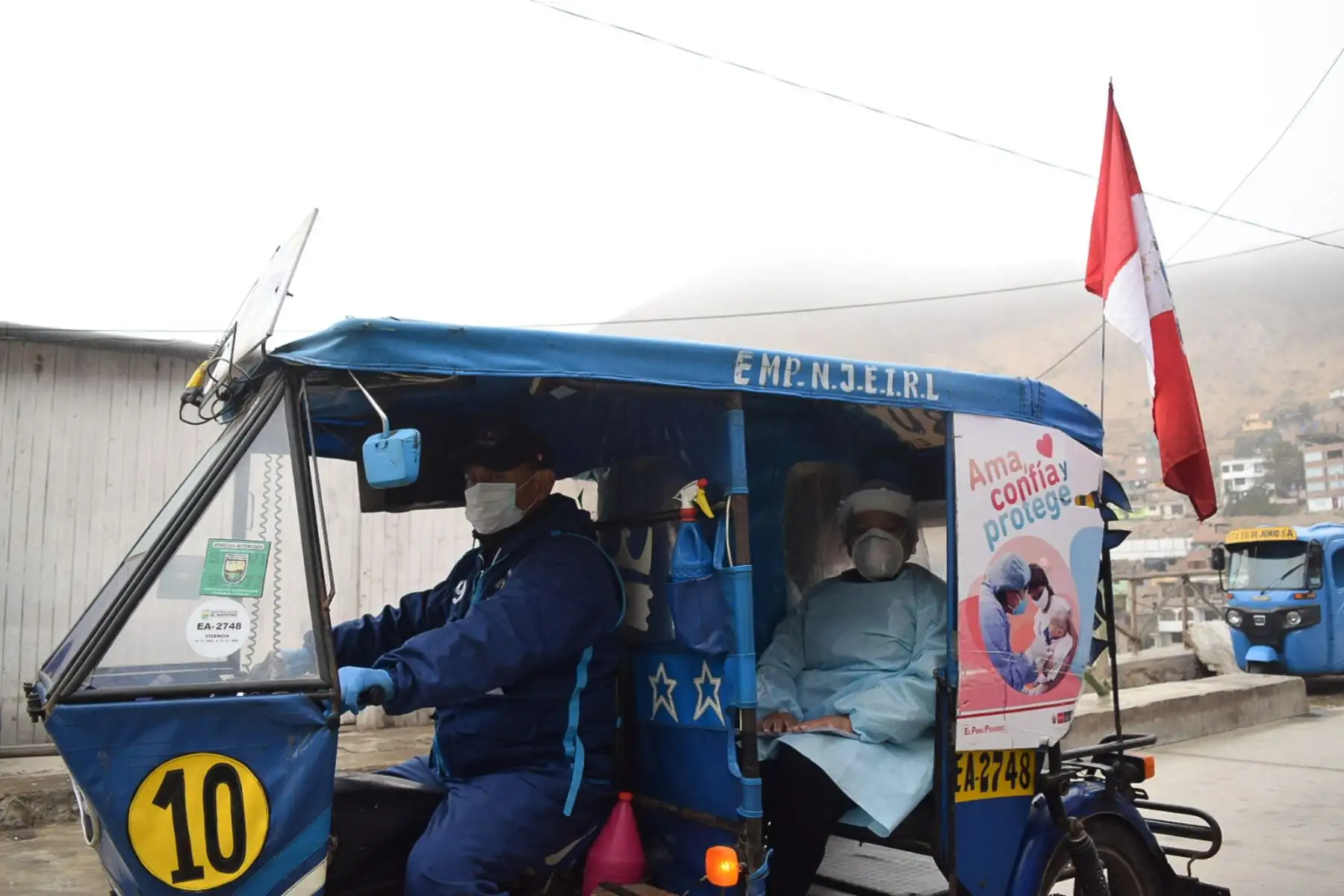 Minsa vacunó contra la influenza y neumococo a adultos mayores en Santa Anita.Foto:ANDINA/Minsa