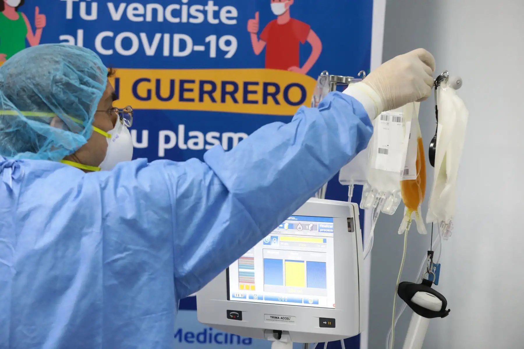 Campaña de donación de plasma en el Hospital Rebagliatti.

Foto: ANDINA / ESSALUD